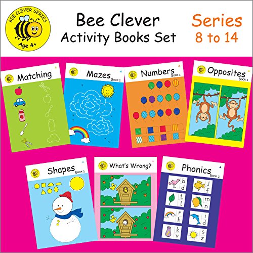 Bee Clever Activity Books Set  Series 8 To 14
