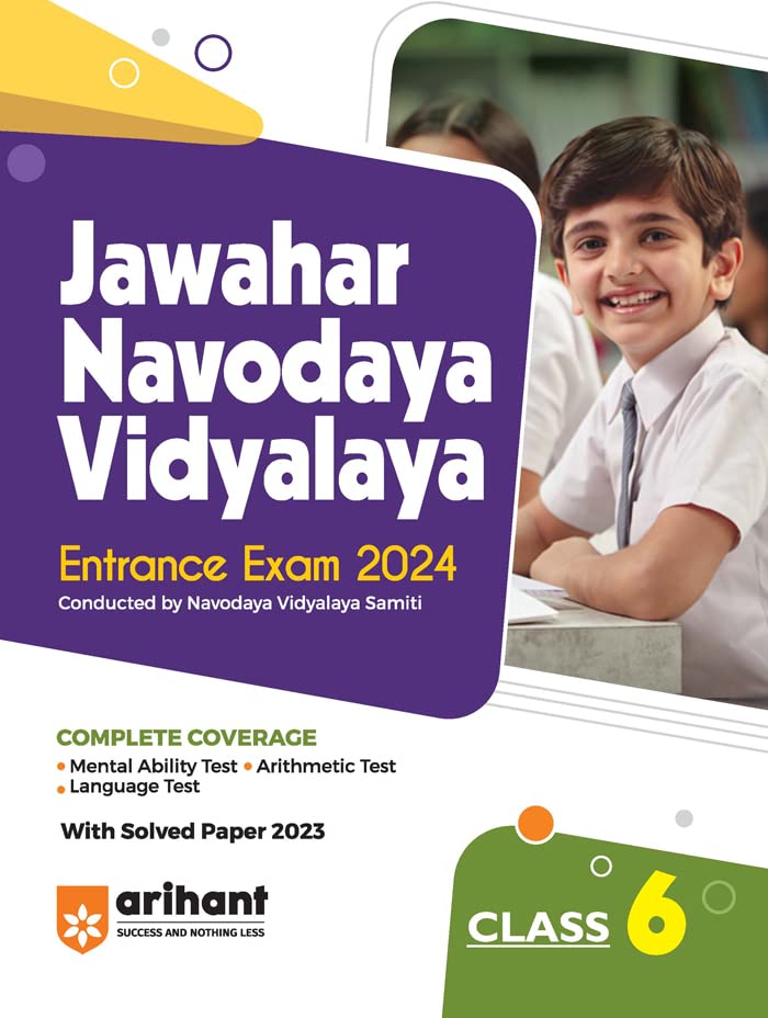 Jawahar Navodaya Vidyalaya Class 6 Guide for Exam 2024 (Old Edition)