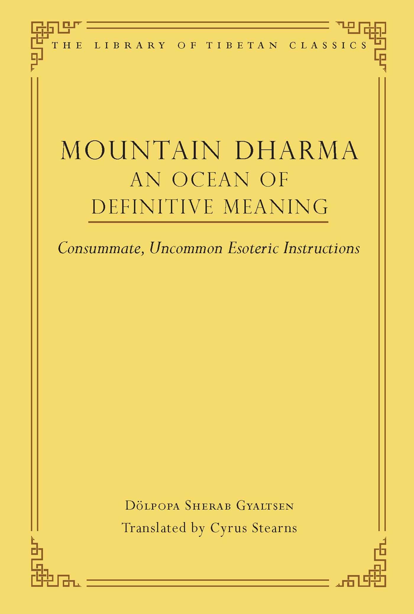 MOUNTAIN DHARMA AN OCEAN OF DEFINITIVE
