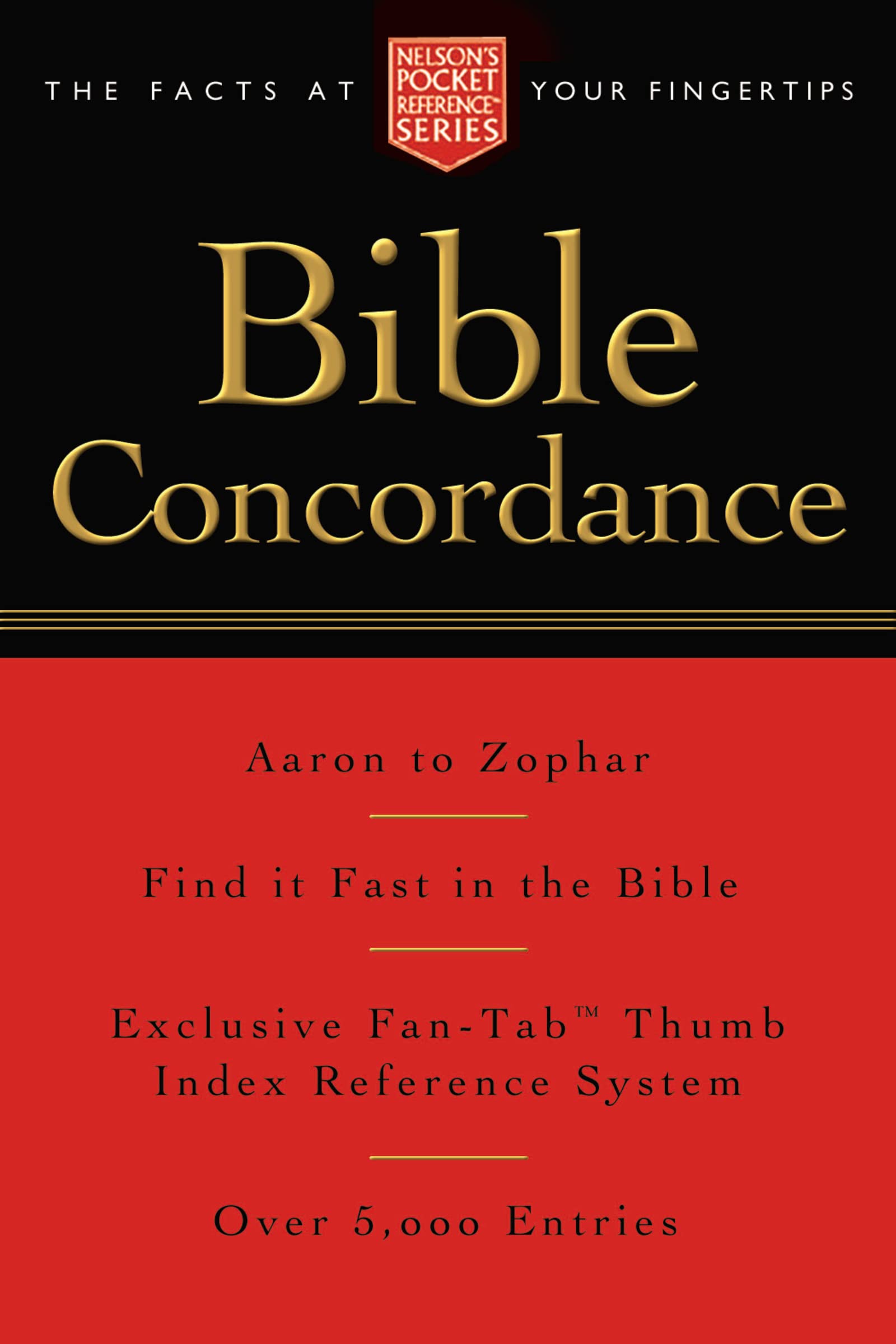 Pocket Bible Concordance: Nelsons Pocket Reference Series