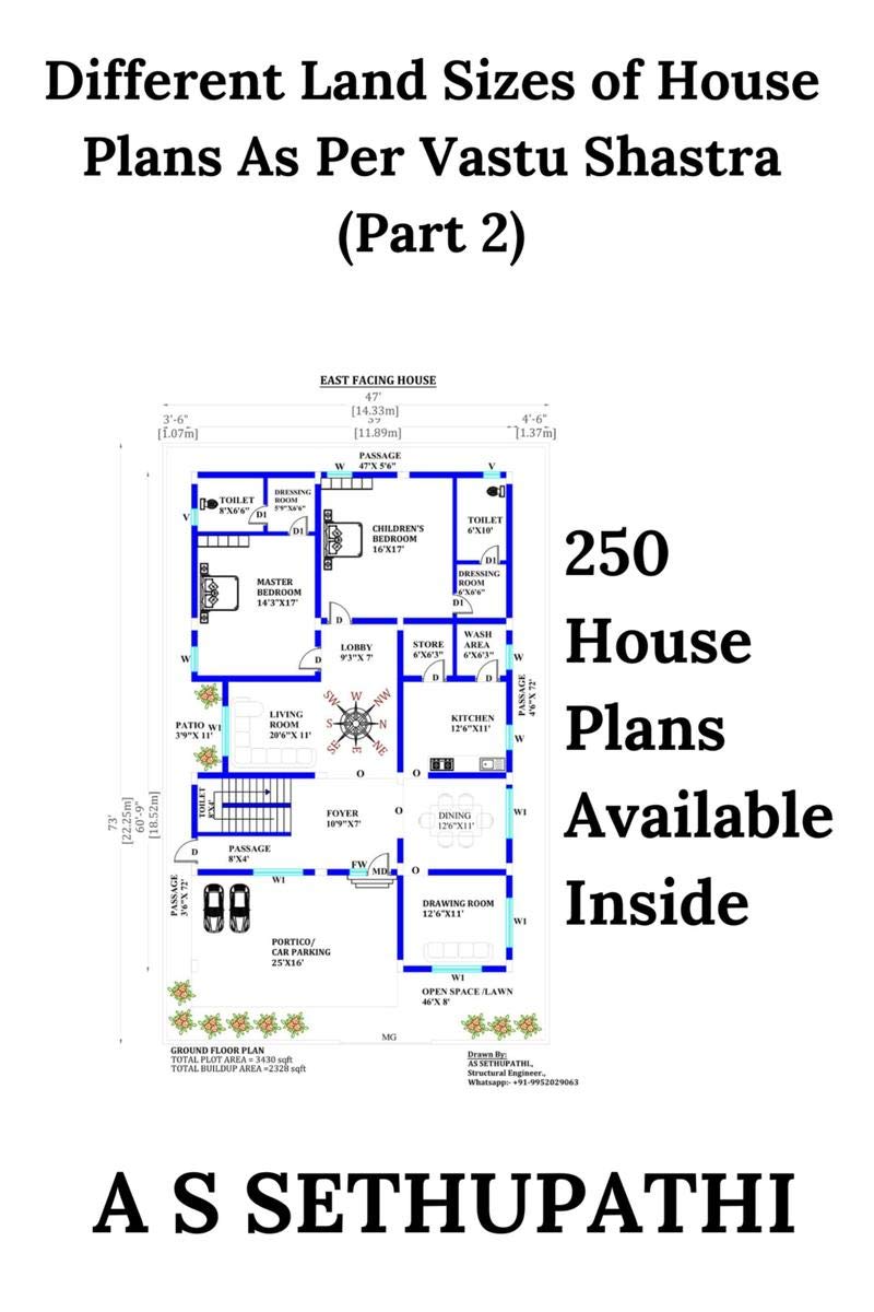 Different Land Sizes Of House Plans As Per Vastu Shastra (Part 2)