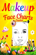 Makeup Face Charts Easter : Blank Makeup Face Chart Worksheets for Makeup Lovers from Amateur to Pro, to Organize and Plan their