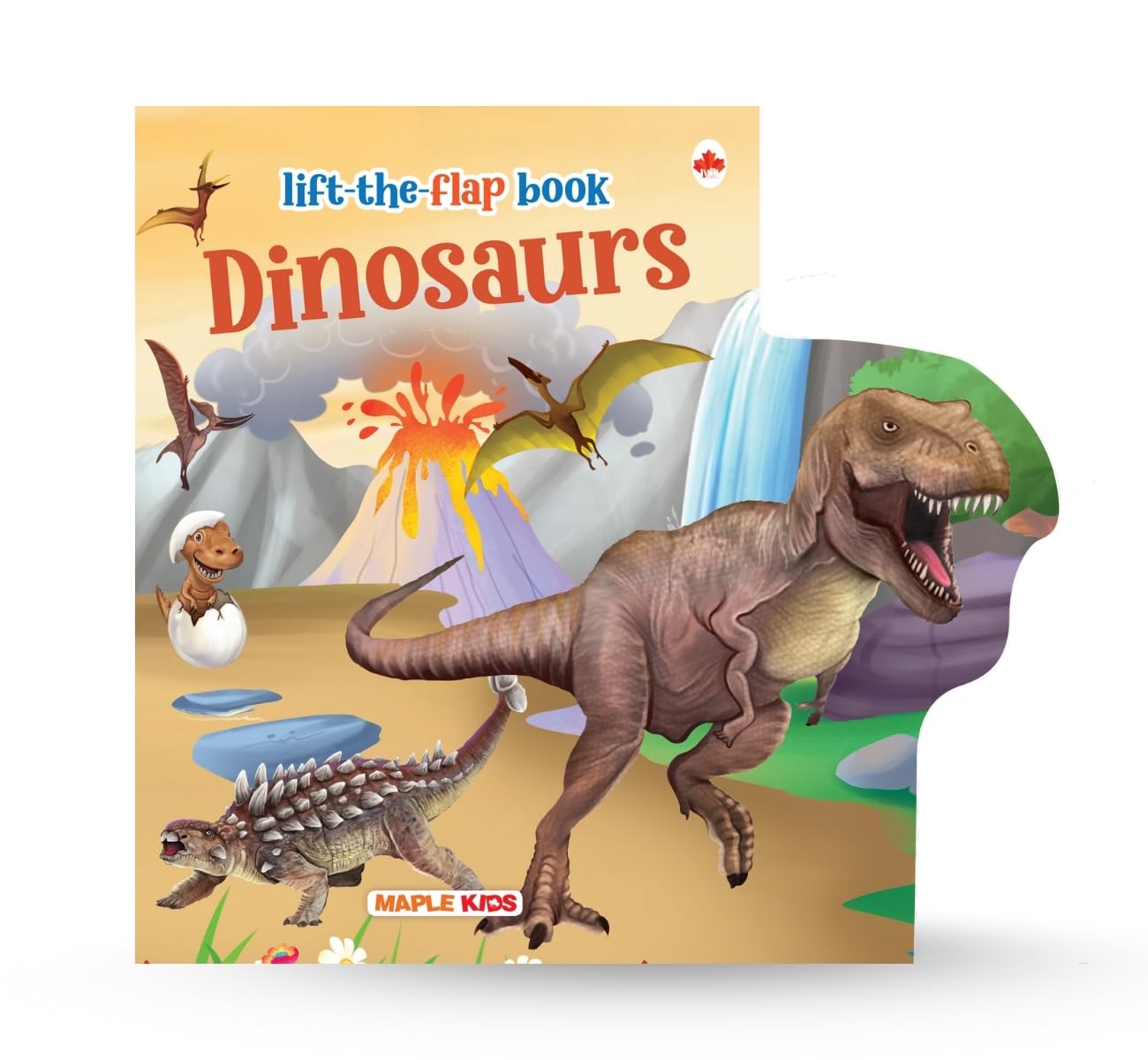Lift the Flap  Dinosaur World  Illustrated Flap Book for Kids  Pop Up Books for Kids Age 36 Years  Early Learning Book for