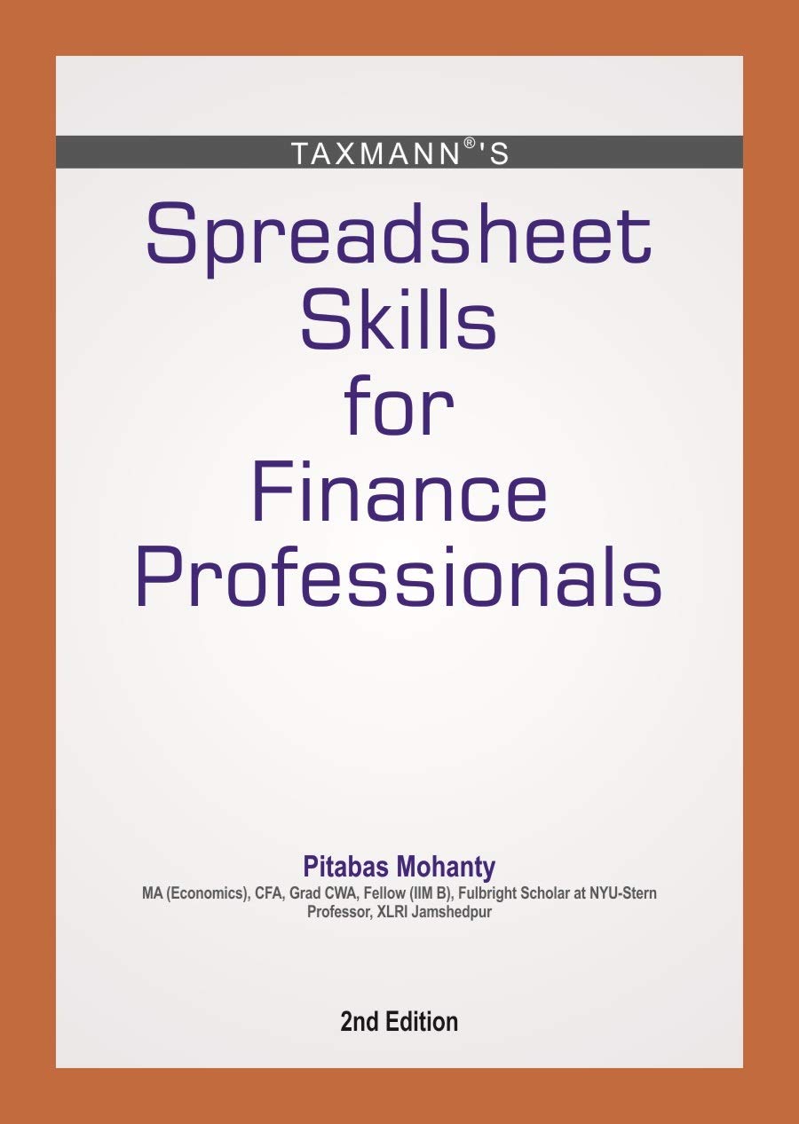 Taxmanns Spreadsheet Skills for Finance Professionals (2nd Edition 2020)