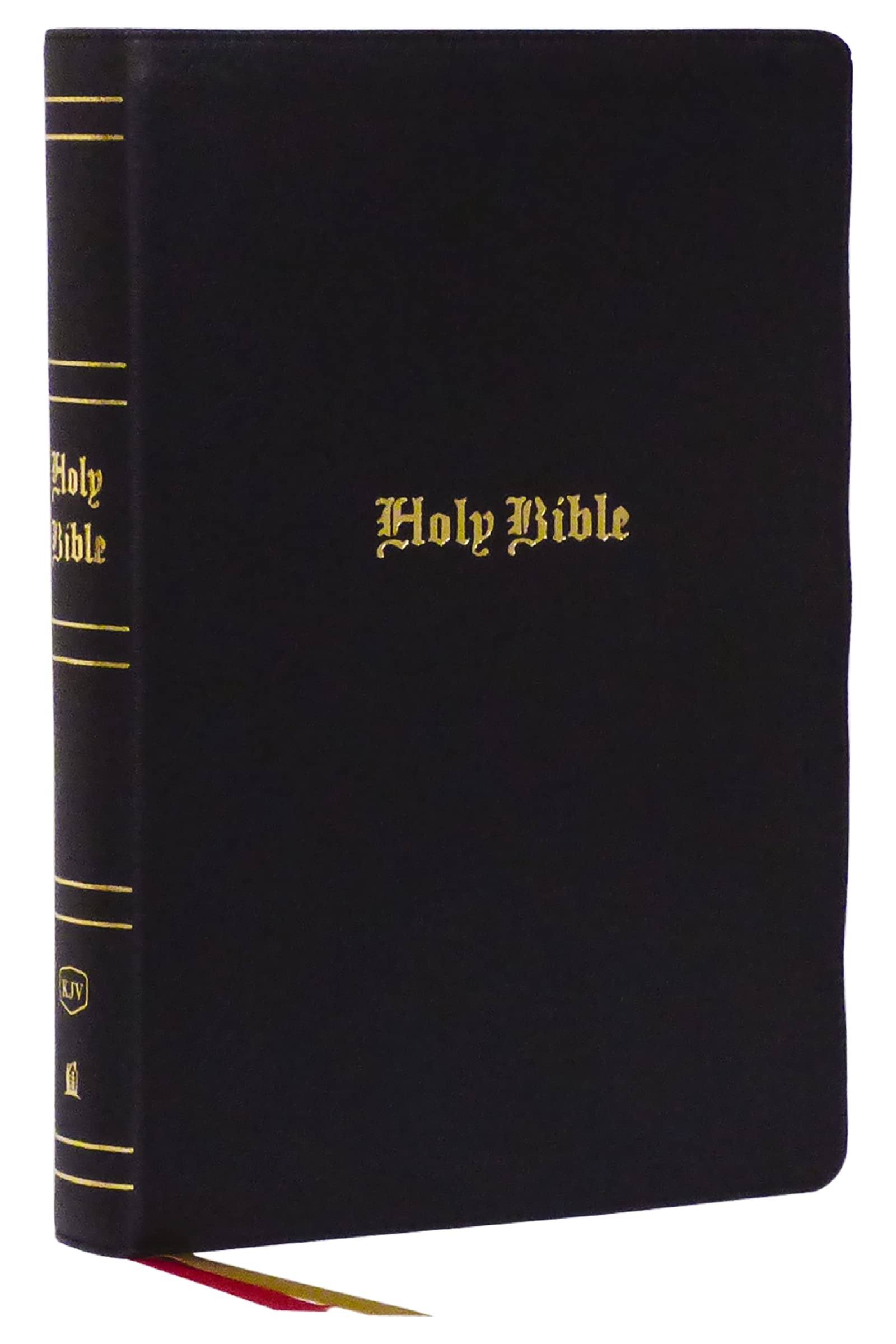 Holy Bible: King James Version, Black, Genuine Leather, Red Letter, Comfort Print