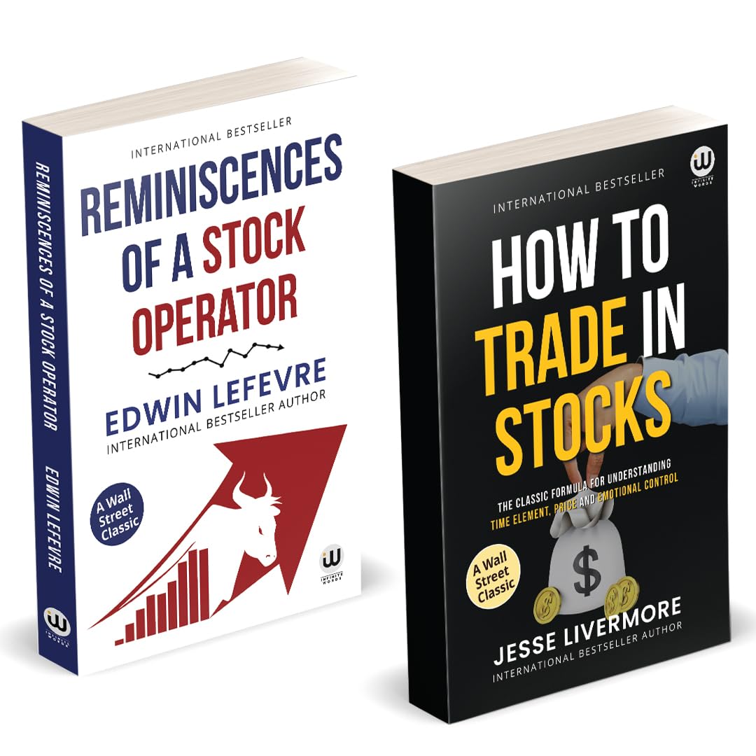 Reminiscenses Of A Stock Operator | How To Trade In Stocks | Edwin Lefevre | Jesse Livermore | English Money Books Combo Gift Pa