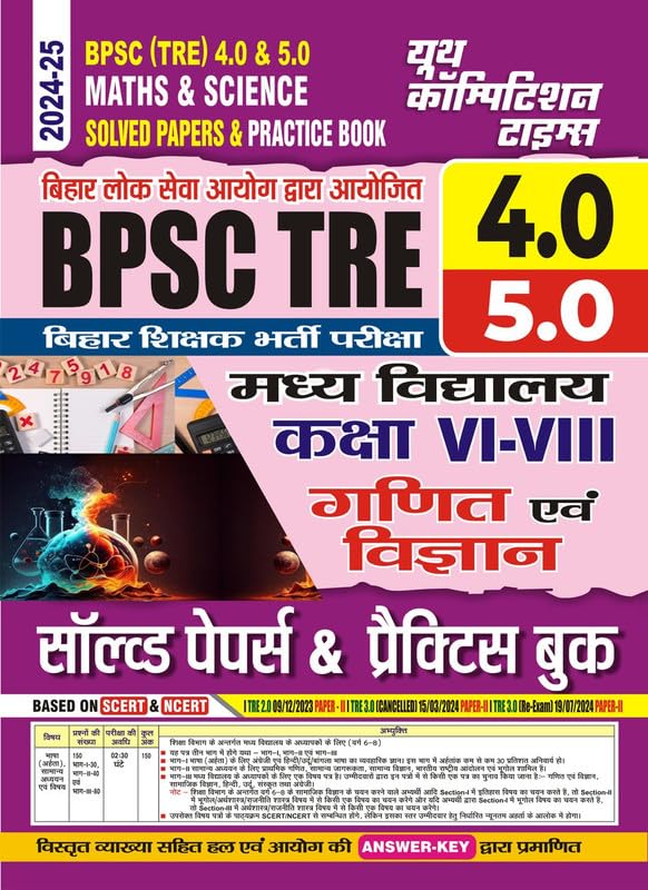BPSC TRE 4.0 & 5.0 VIVIII Social Science Solved Papers & Pratice Book 202425