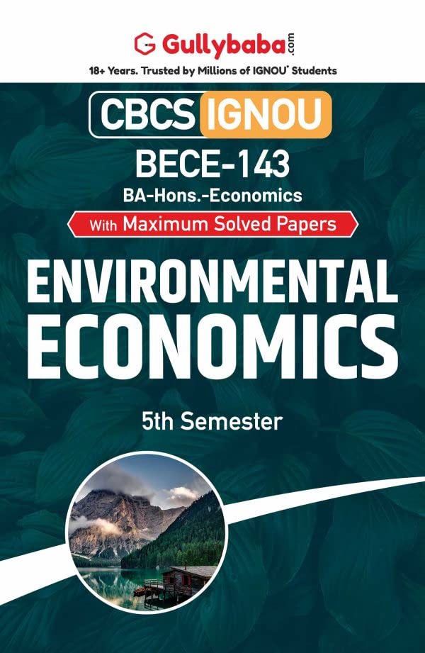 Gullybaba IGNOU CBCS BA (Honours) 5th Sem BECE143 Environmental Economics in English