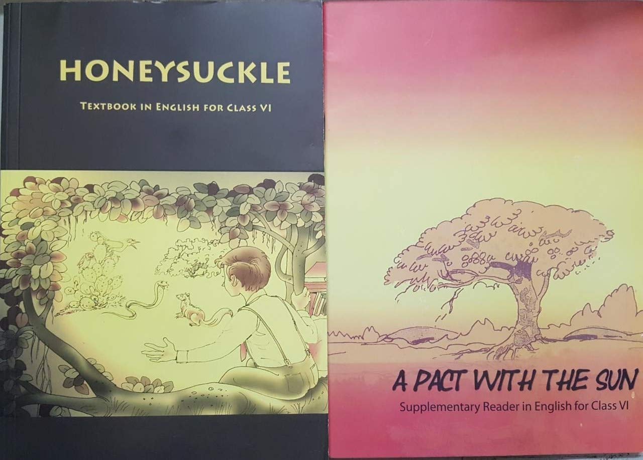 Honeysuckle Textbook And A Pact With The Sun Supplementary Reader In English Class  6 (Set Of 2 Books)
