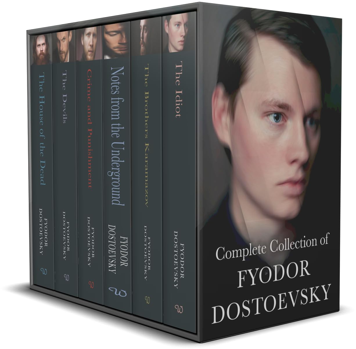 Complete Collection Of Fyodor Dostoevsky 6 Books Box Set(Notes From The Underground, Crime And Punishment, The Brothers Karamazo