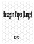 Hexagon Paper (Large): 50 Pages 8.5 X 11