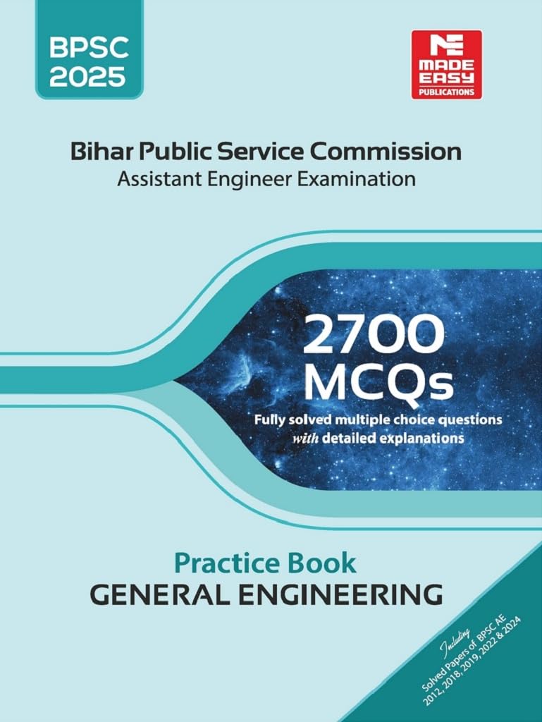 2700 Mcqs For Bihar Public Service Commission Assistant Engineer : General Engineering