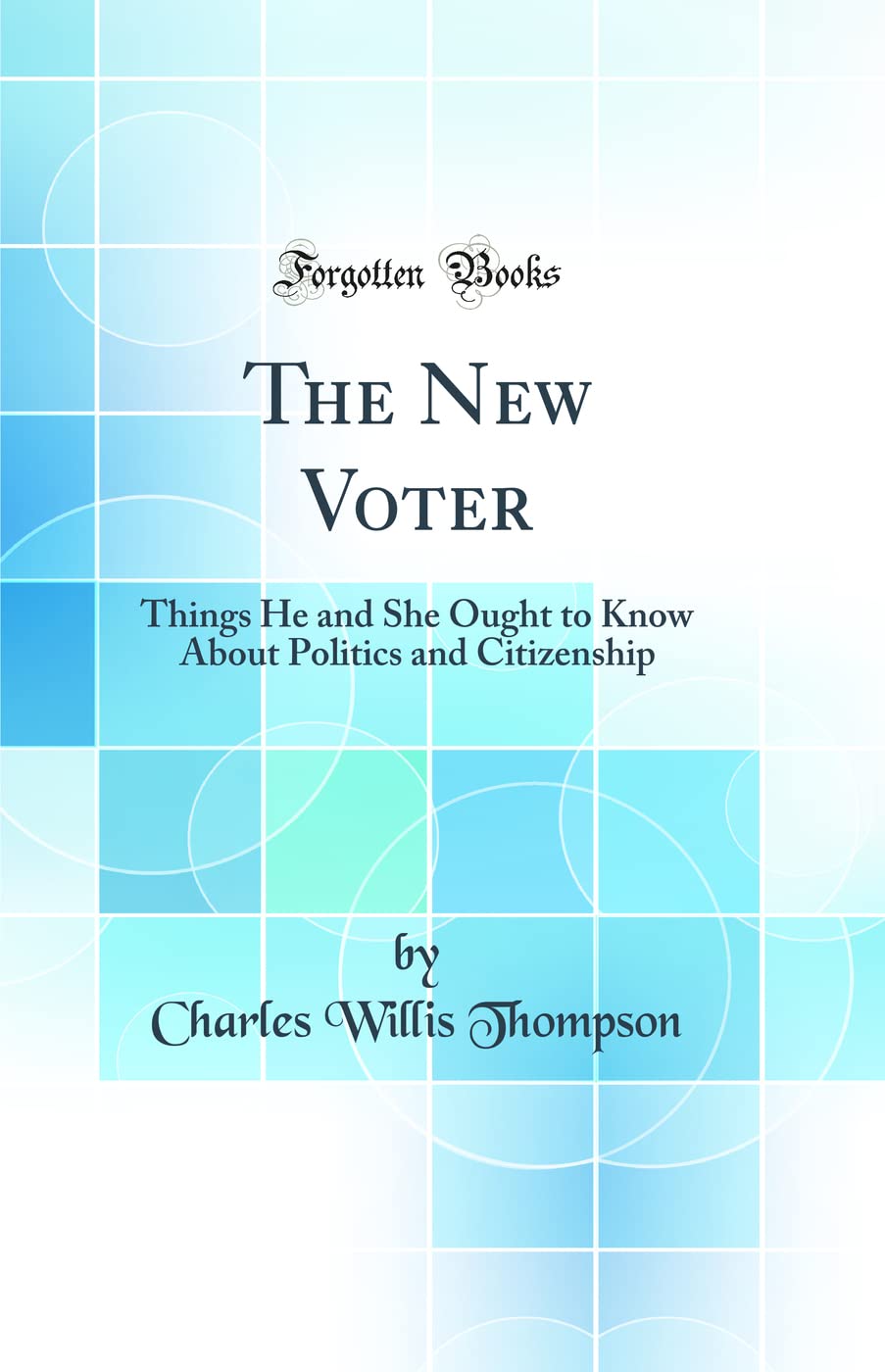 The New Voter: Things He and She Ought to Know About Politics and Citizenship (Classic Reprint)