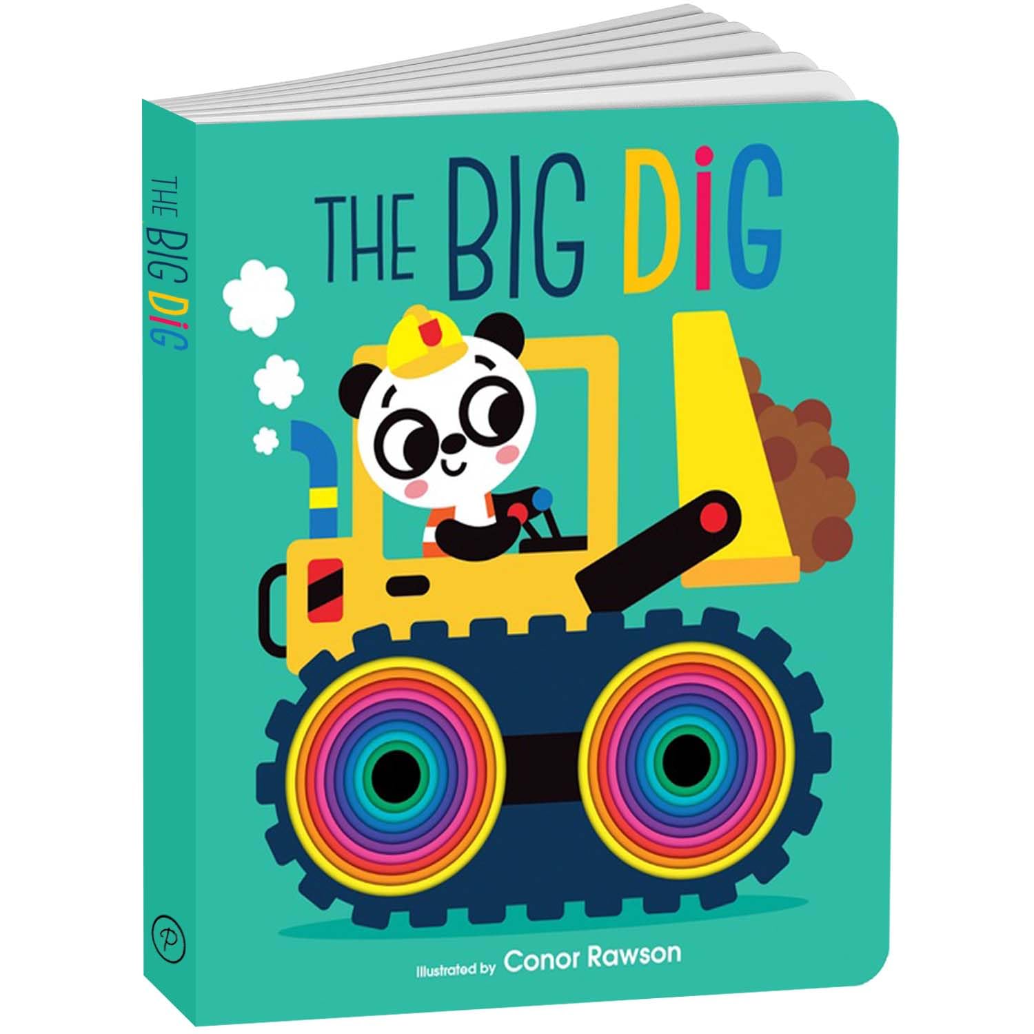 Graduating Board Book  The Big Dig | Childrens books about panda | Early learning books | Board books | Die cut board books