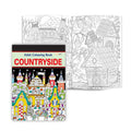 Countryside  Adult Colouring Book : Coloring book for stress relief, Adult coloring book with countryside themes, Mindfulness a