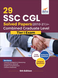 29 SSC CGL Solved Papers (2010  21) for Combined Graduate Level Tier I Exam 5th Edition