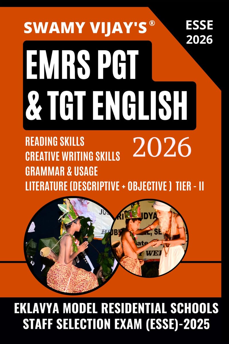 Emrs Pgt English: Emrs Staff Selection Exam (Esse)2023