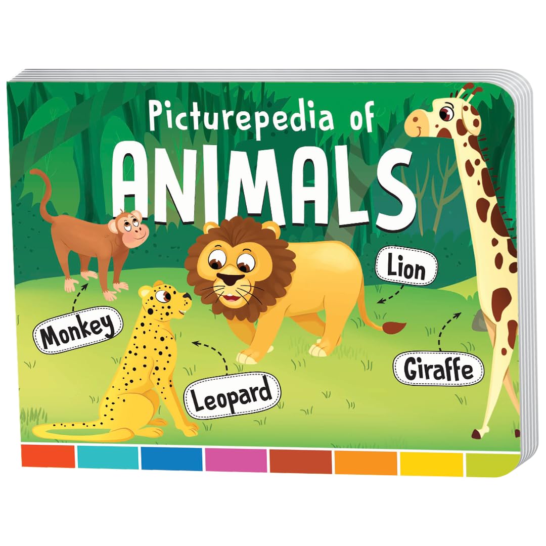 The Book Tree Picturepedia of Animals I Board Book for Kids Age 2+ I Bright & Colourful Pictures I EasytoRead Word Labels I Bu