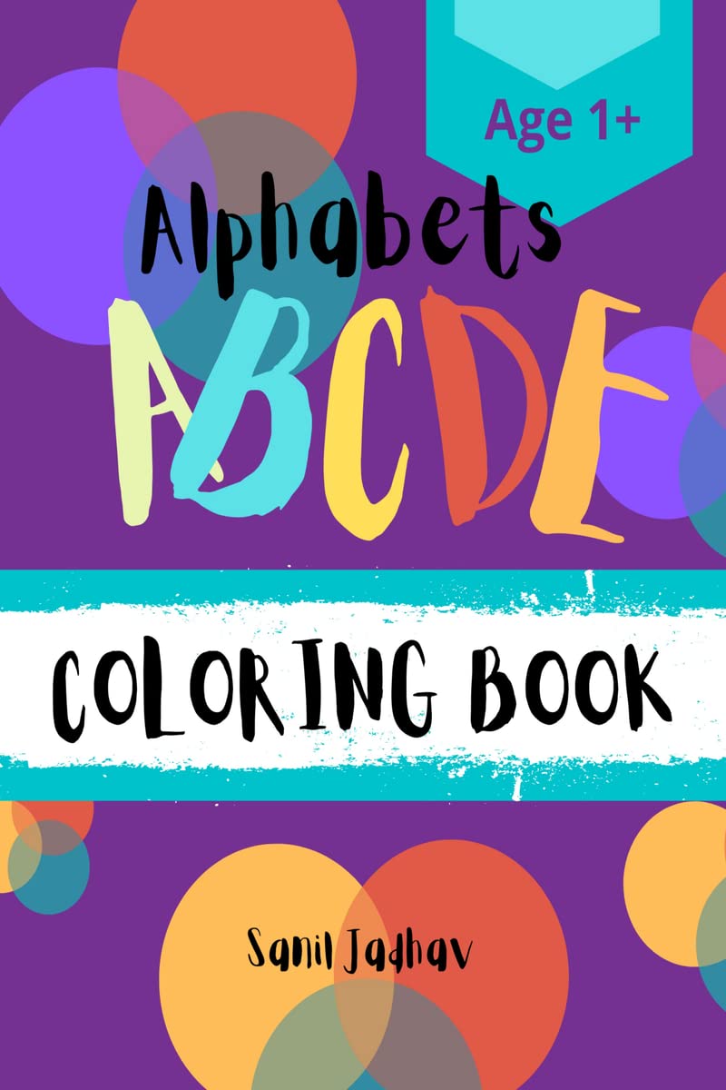 Alphabets ABCDE Coloring Book : For Kids  Age 1+