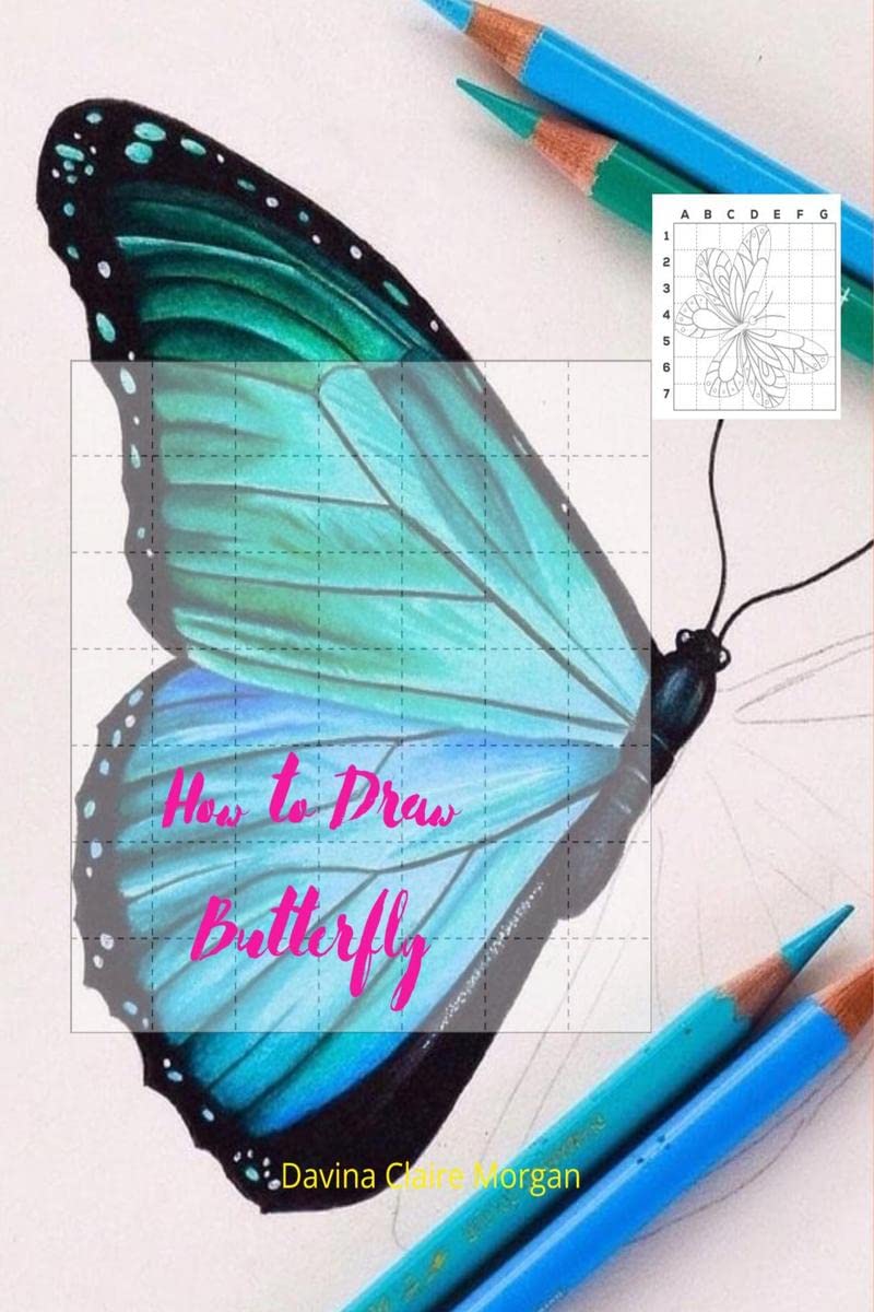 How to draw Butterfly : Butterfly Coloring and Activity Book For Kids Ages 5 and Up | Easy and Fun Drawing Book for Boys, Girls 