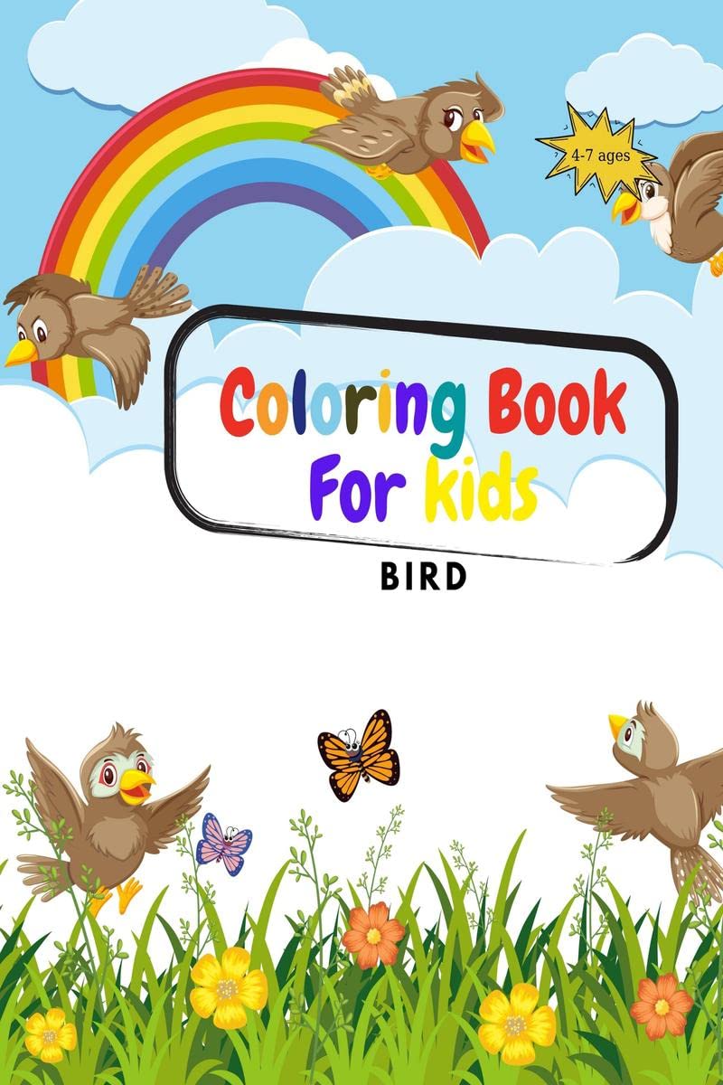 Coloring Book for Kids Bird: Coloring Book for Kids and Preschoolers