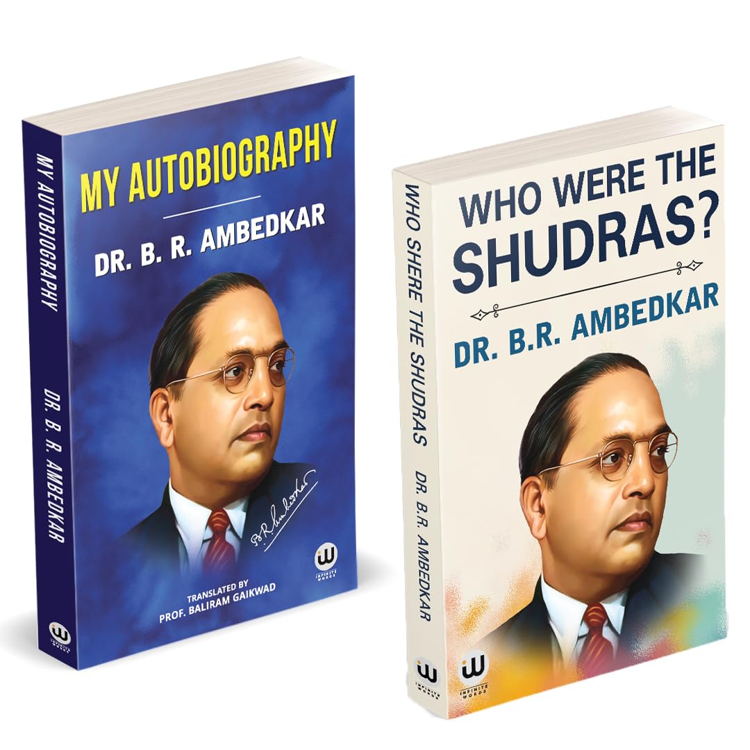 My Autobiography | Who Were The Shudras | Dr. BR Ambedkar Books | English Paperback Combo Set | The Original Edition | Caste In 