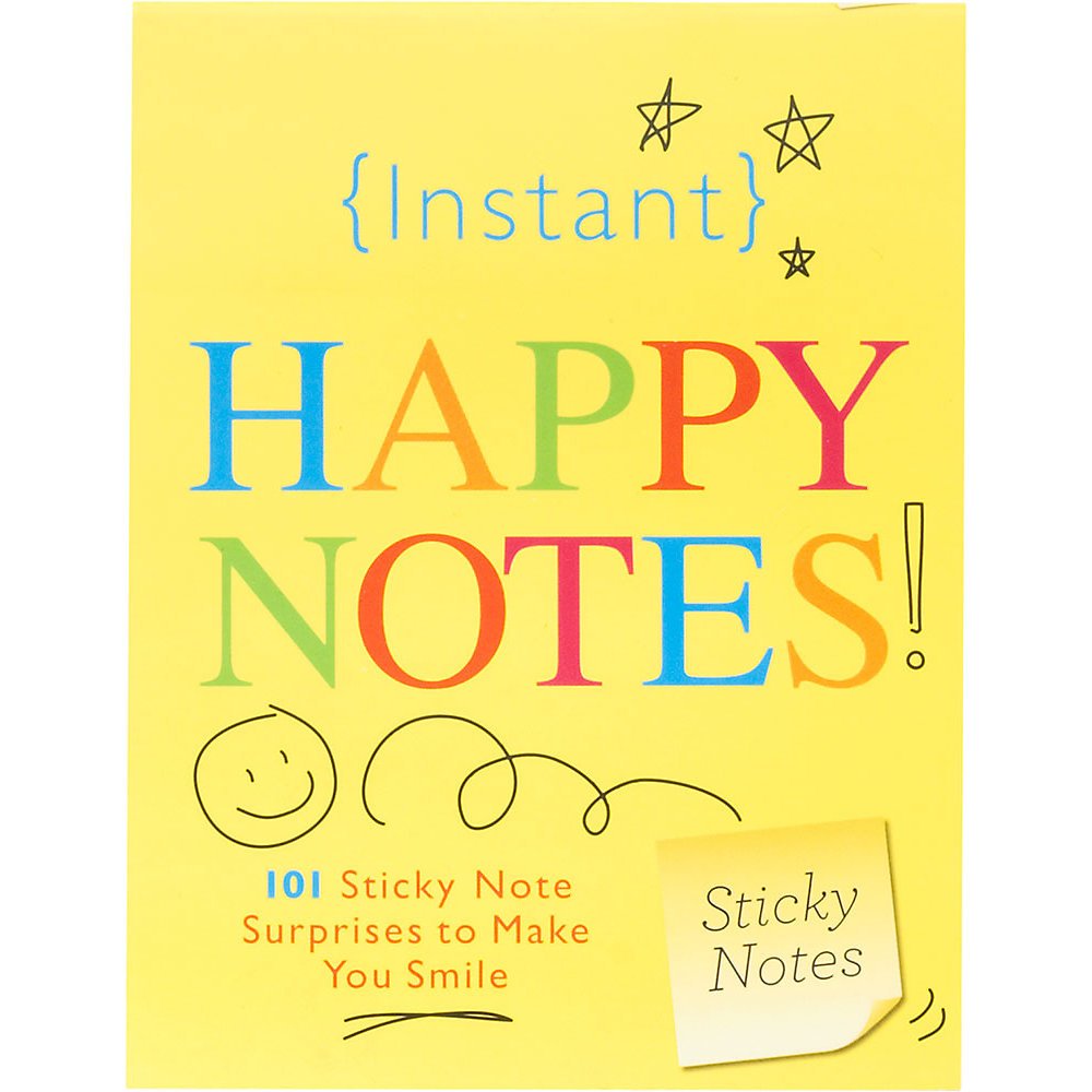 Instant Happy Notes: 101 Cute Sticky Notes to Make Anyone Smile (Spread Joy with this Inspirational SelfCare Gift for Women) (I