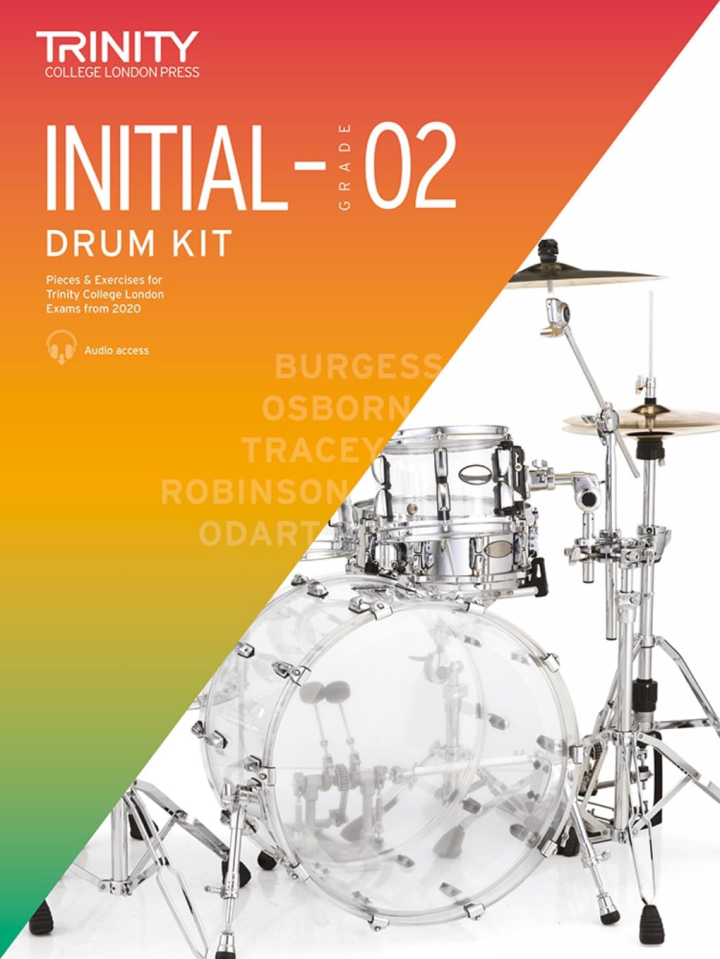 Trinity College London Drum Kit From 2020. InitialGrade 2