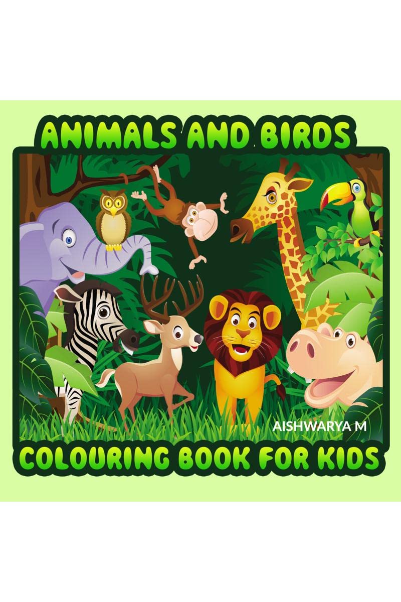 Animals and Birds Colouring Book for Kids