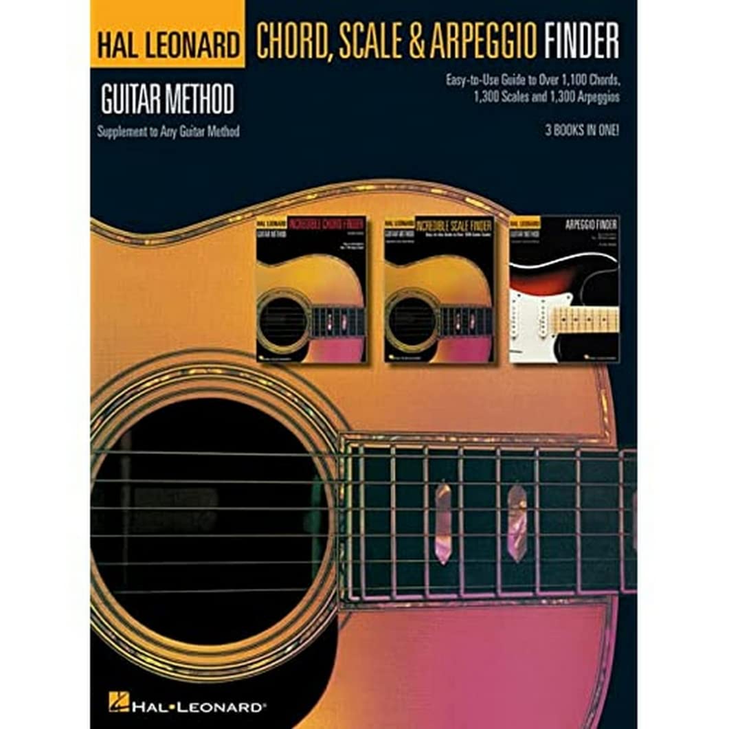 Guitar Chord, Scale and Arpeggio Finder Hal Leonard Guitar Method  Easy Guide to Over 1,100 Chords, 1,300 Scales and 1,300 Arpeg
