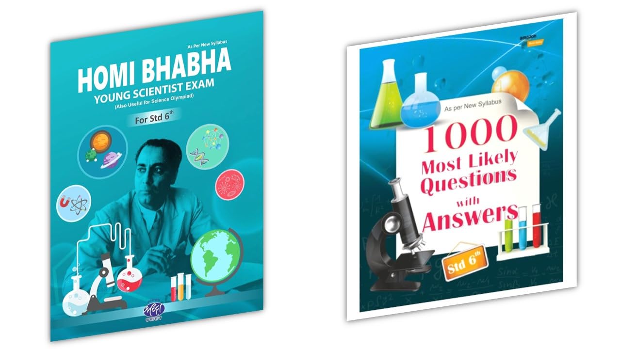 Shraddha Prakashan Std 6 Notes And Paper For Dr. Homi Bhabha Bal Vaidyanki Competition complete study Material with MCQs 2025