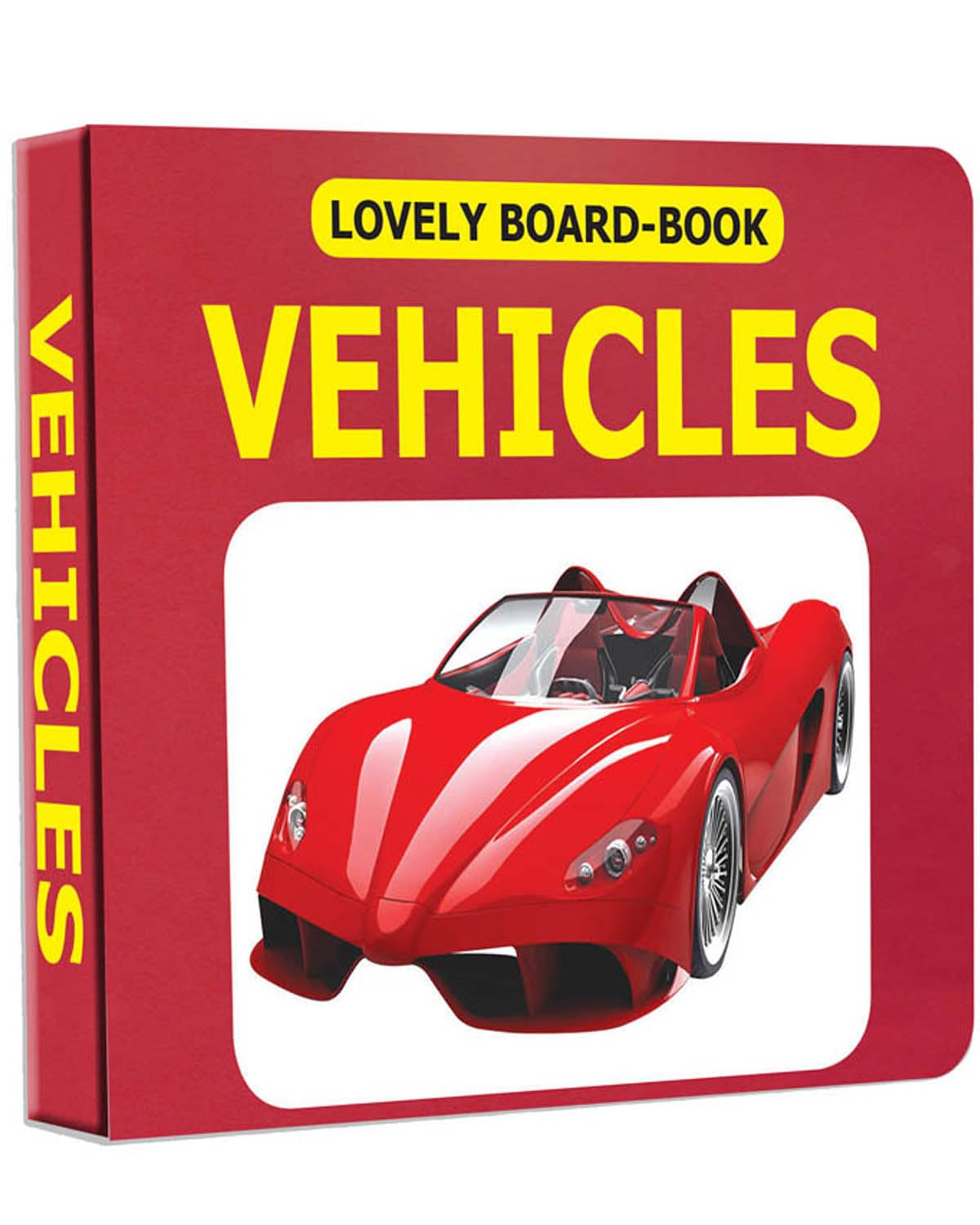 Vehicles Board Book For Babies & Toddlers (02 Years) | Learn About Transport With Word Labels, Bright Pictures, Glitter Cover, 