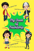 MY BOOK OF FRIENDSHIP : For kids ages 79, Fun and easy to fill in Spaces for your friends and colleagues, Two pages for every f