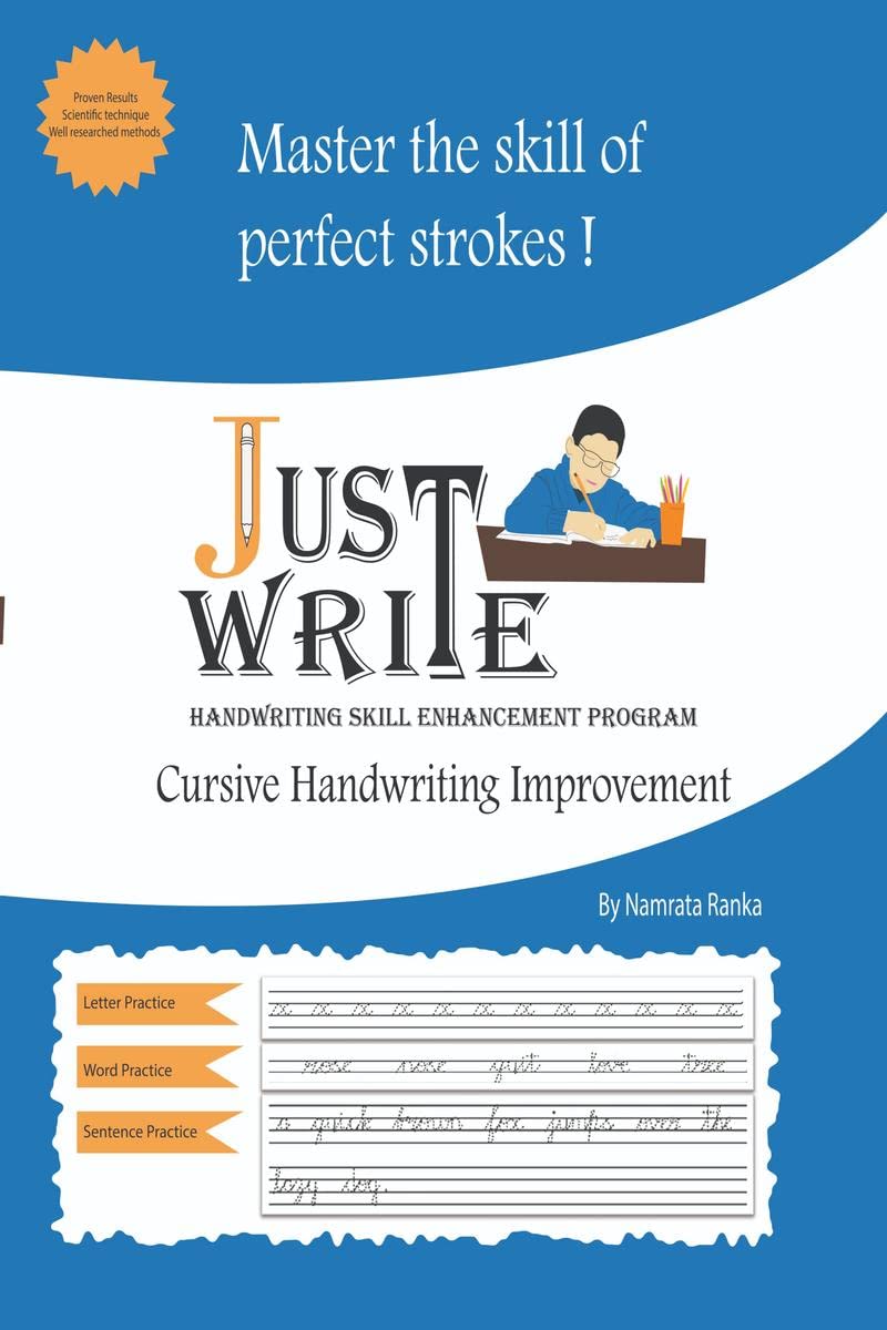 Master the skill of perfect strokes : Just Write  handwriting skill enhancement program