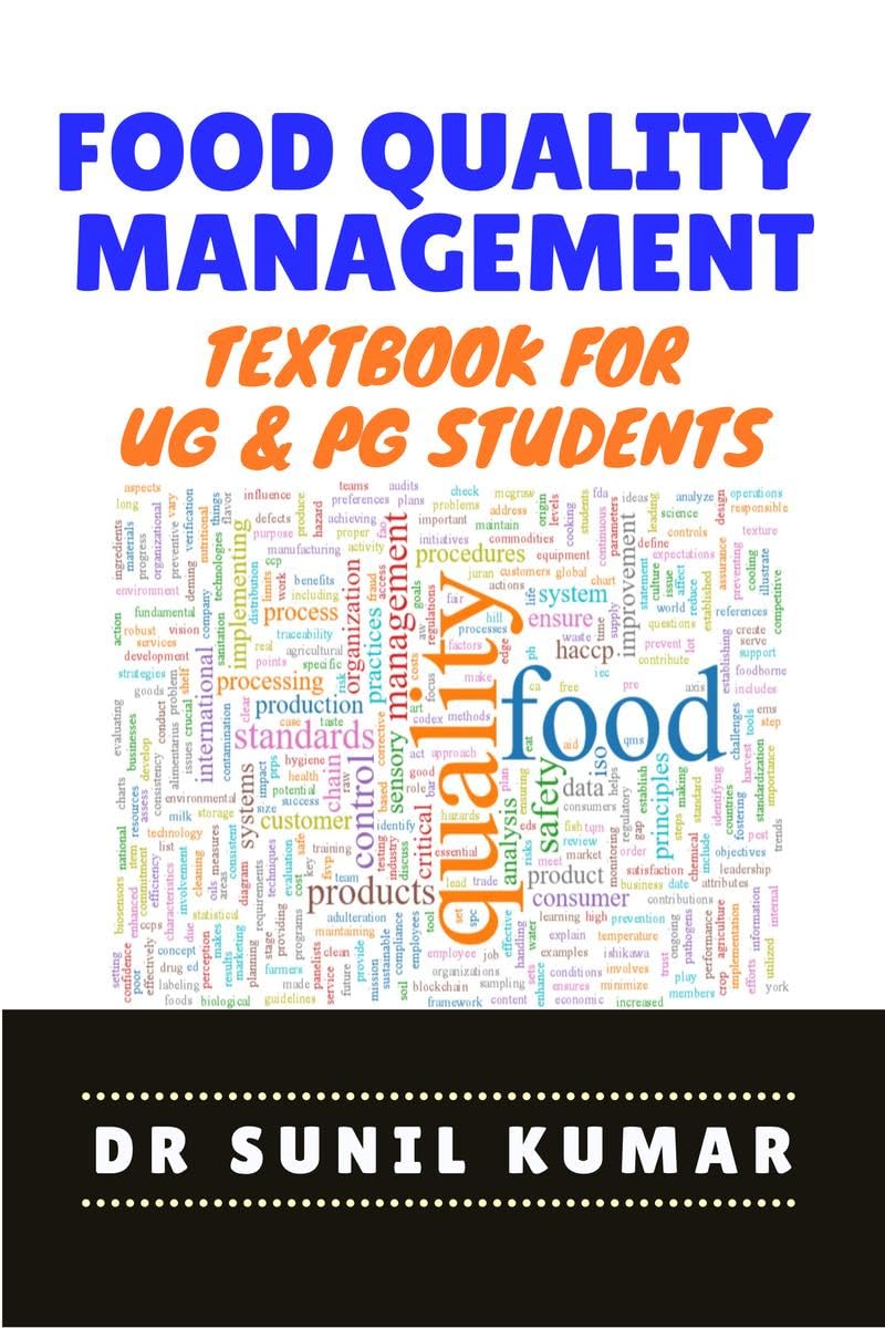 Food Quality Management: Textbook for UG & PG Students