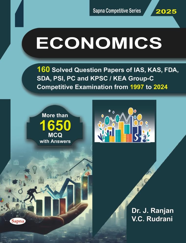 Economics 160 Solved Question Papers of Kas Fda Sda Psi Pc & Group C Competitive Examination From 1997 to 2024