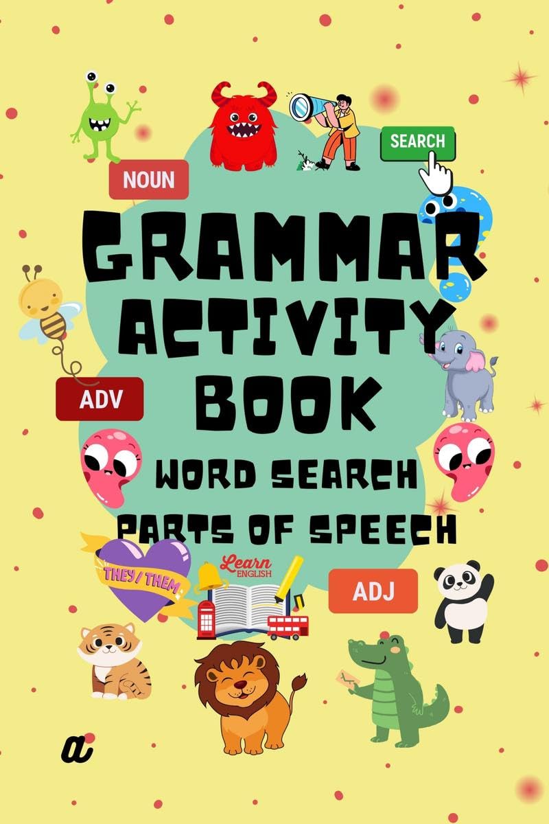 Grammar Activity Book  Word Search  Parts of Speech: Fun and engaging word search activity that will leave young minds buzzing