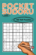 Pocket Sudoku, 9x9 Easy Puzzles : 160 9x9 Easy Puzzles to Solve, Great for Adults and Seniors, Logic Brain Games, Stress Relief 