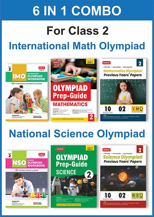 MTG Class2 (Mathematics & Science) IMONSO Olympiad Workbook, PrepGuide & Previous Years Papers (PYQs) with Mock Test Paper  