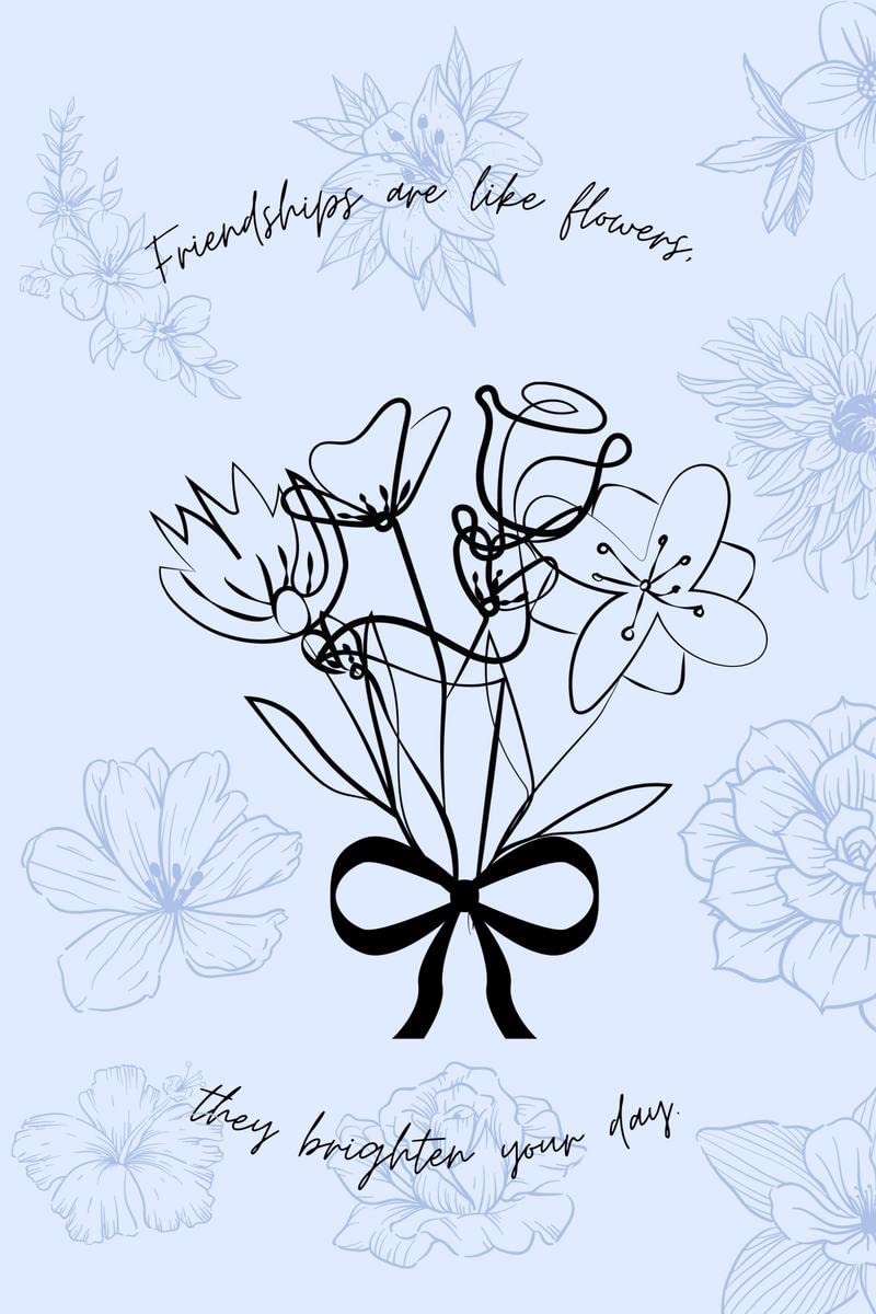 Friends Journal | Lovely 5.5 x 8.5 Journal for you or gift your loved ones. An ideal gift for your friends