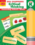 EvanMoor Skill Sharpeners Critical Thinking, PreK Workbook, Problem Solving Skills, Fun Activities, HigherOrder, OpenEnded Qu
