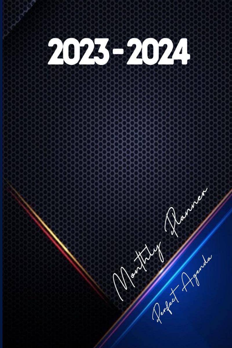 20232024 Monthly Planner Perfect Agenda : 2 Years Pocket Organizer for Men