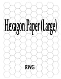 Hexagon Paper (Large): 100 Pages 8.5 X 11