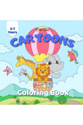 Cartoons Coloring Book : An adorable coloring activity book in cartoon style with scenes for toddlers and children ages 2 to 7