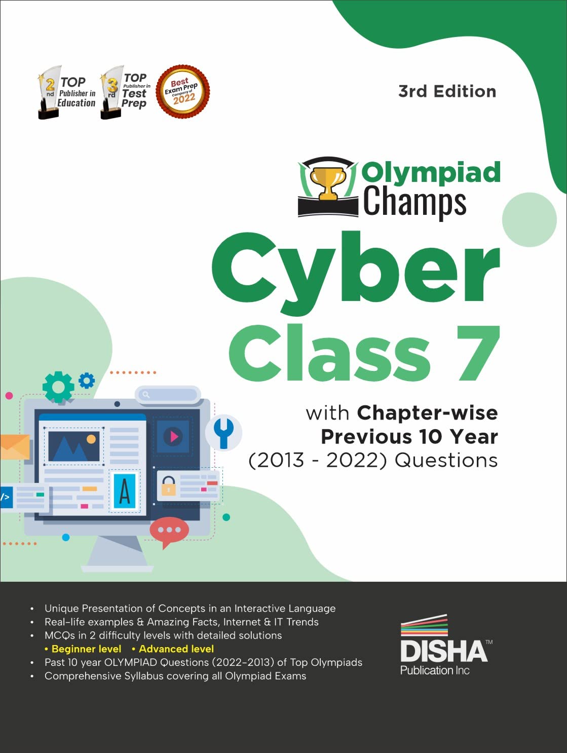 Olympiad Champs Cyber Class 7 With ChapterWise Previous 10 Year (2013  2022) Questions 3Rd Edition | Complete Prep Guide With 