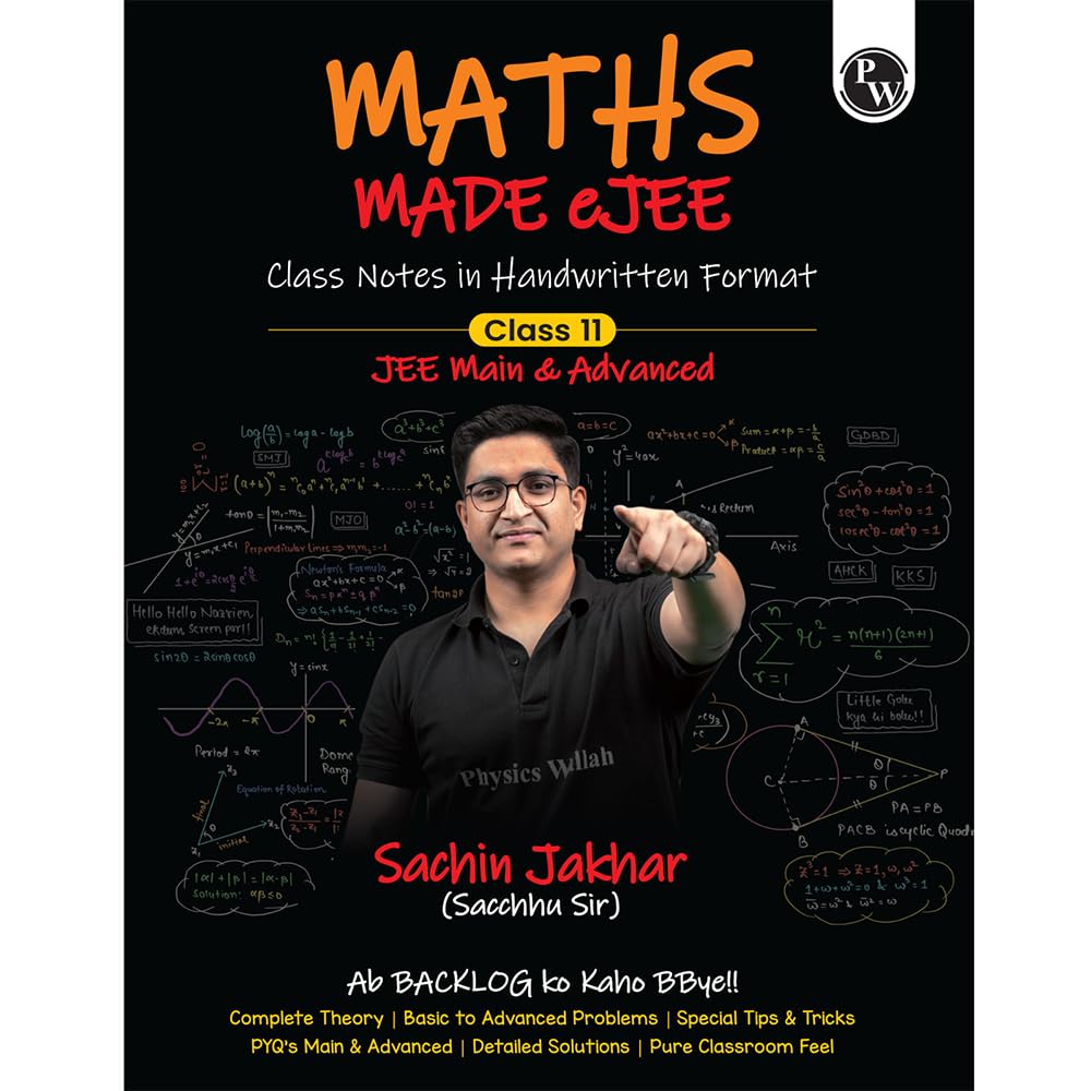 PW Maths Made EJEE Class 11 Handwritten Notes By Sachin Jakhar For JEE Main & Advanced Exams | Complete Theory, Basic to Advance