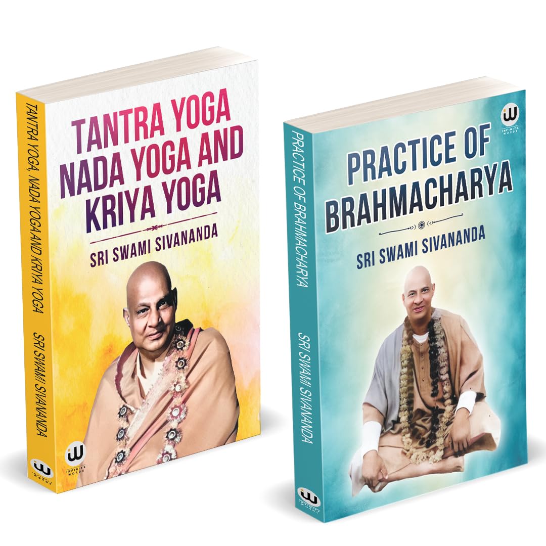 Tantra Yoga Nada Yoga And Kriya Yoga | Practice Of Brahmacharya | Sri Swami Sivananda | English Paperback Books | Combo Pack Gif