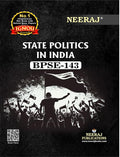 NEERAJ BPSE143 State Politics In India  English Medium For BA IGNOU  Chapter Wise Help Book / Guide including Many Solved Sa