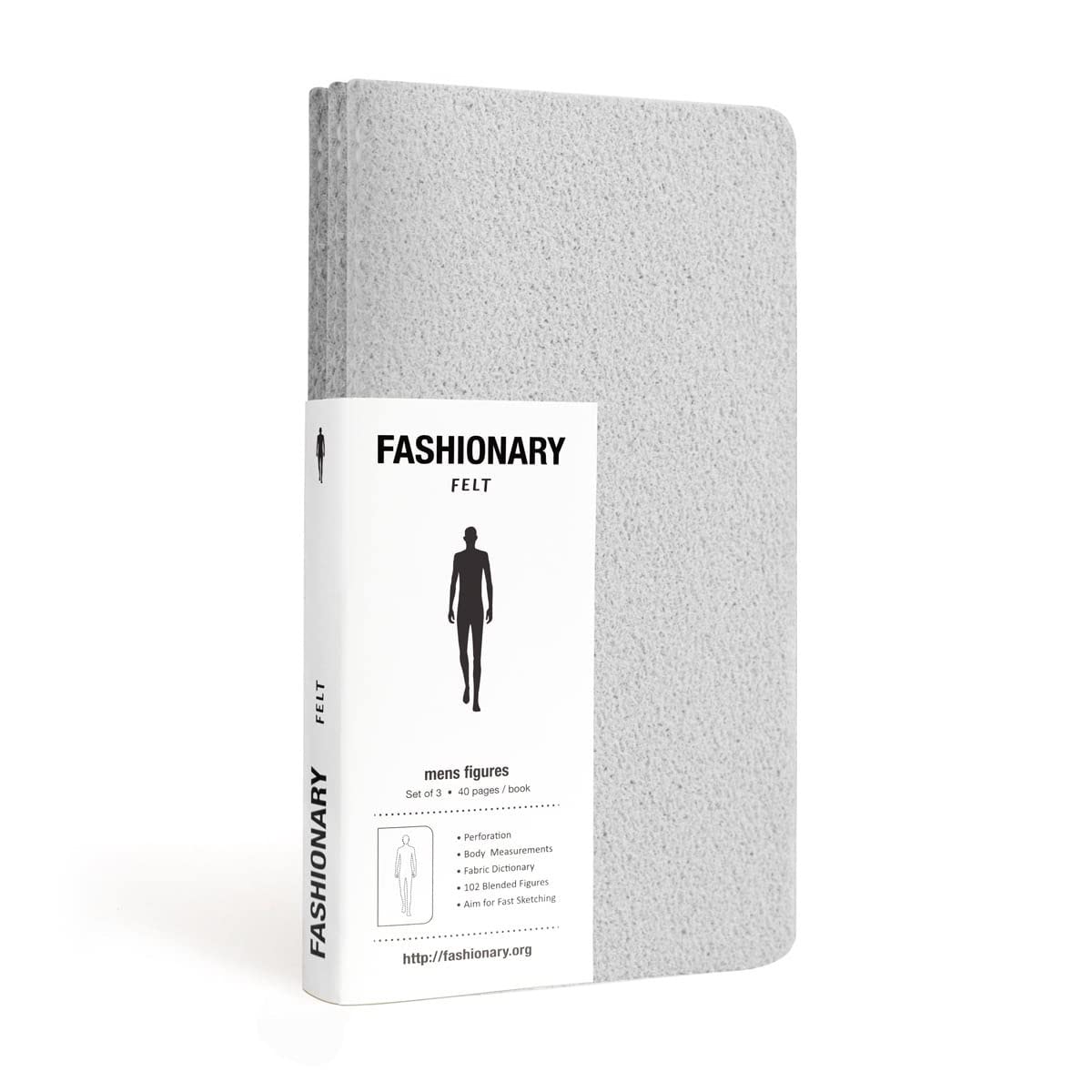 Fashionary Mini Felt Mens (Grey) /anglais
