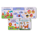 Navneet Tiny Board Book Library Best Picture Board Books For Babies & Toddlers: 5 Books Abc, Numbers, Hindi Varnamala, Shapes 